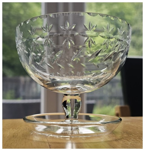 Vintage crystal fruit dessert - vintage,
