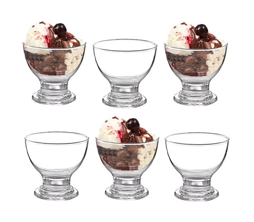 Ice cream bowls sundae - cream, of