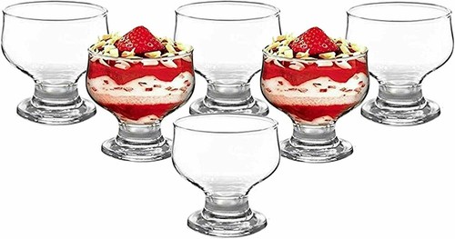 Glass dessert bowls sundae - bowls, ice