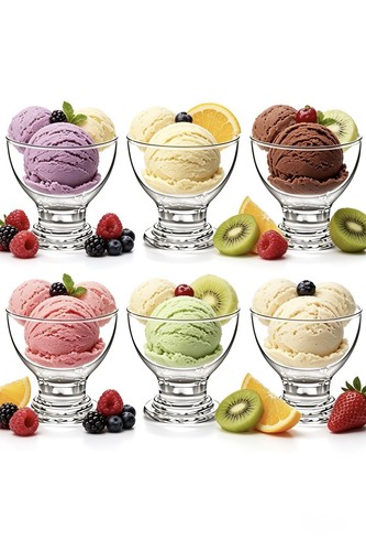 Glass dessert bowls - dessert,