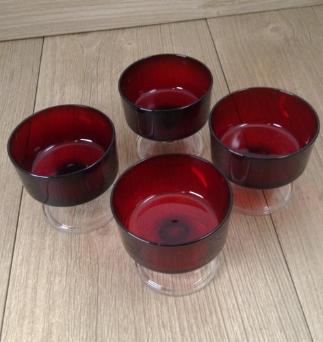 Luminarc 1970s ruby - luminarc, red