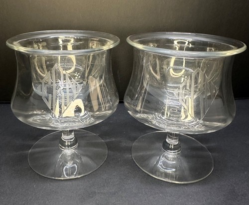 Vtg glass shrimp cocktail - shrimp,