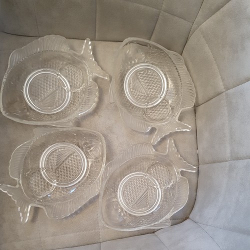 Vintage glass fish embossed - vintage,