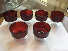 6 x Vintage French Luminarc