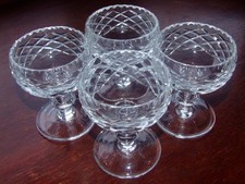 A Set of Four Crystal Dessert