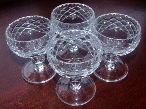 Set four crystal dessert - of,