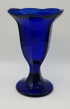 2 x Heavy Blue Glass Sundae