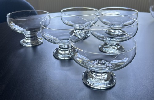 Vintage glass footed - x,