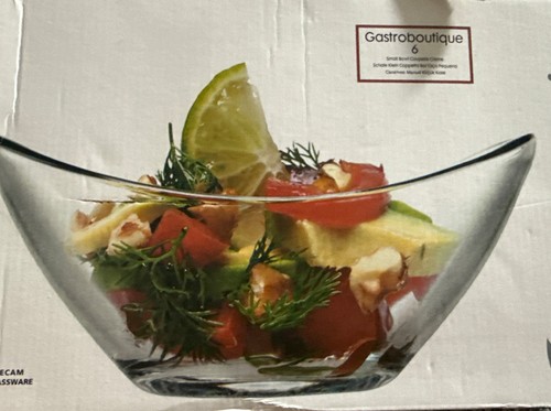 Glass prawn cocktail bowl - prawn,